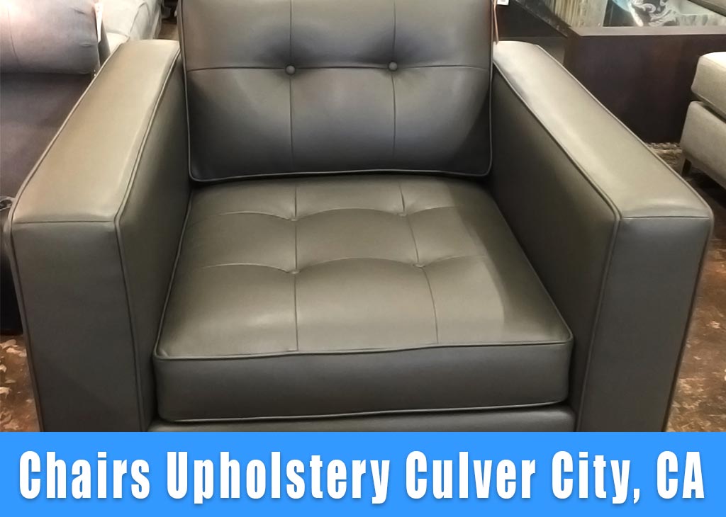 Chair upholstery Culver City California. Chair reupholstered by WM Upholstery for a customer in Culver City in California