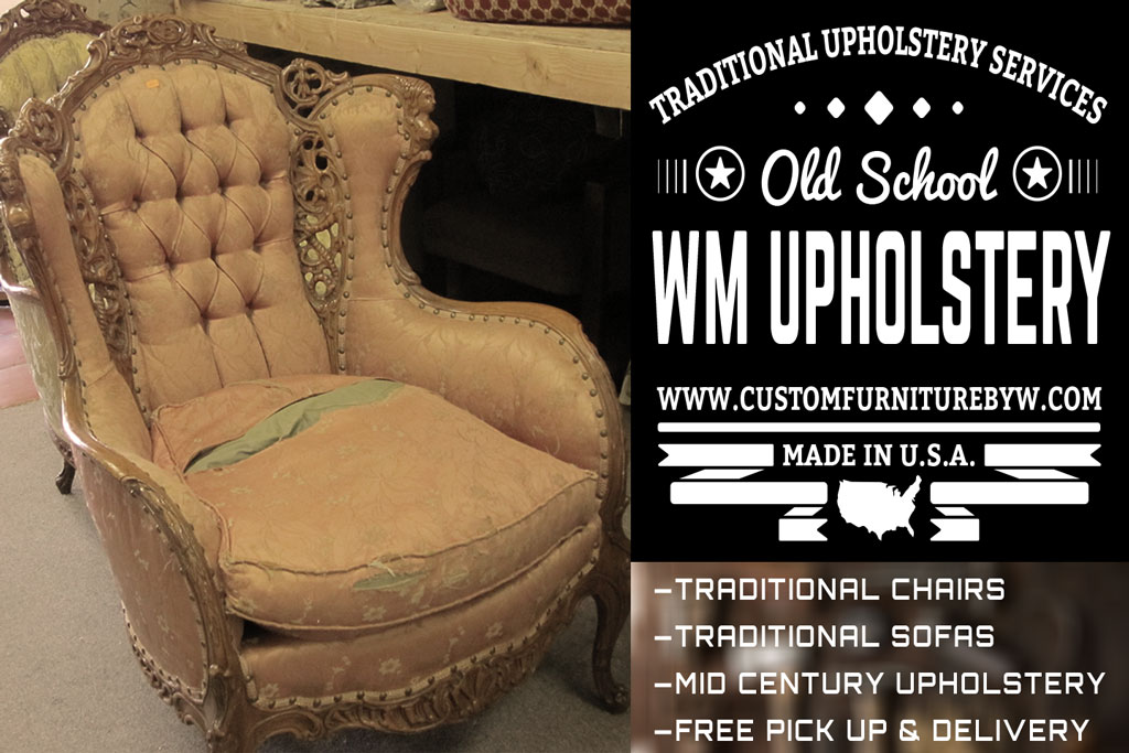 Custom sofa upholstery and reupholstery Studio City California
