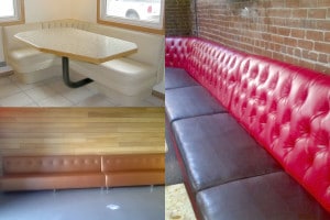 Restaurant booths reupholstery Los Angeles California