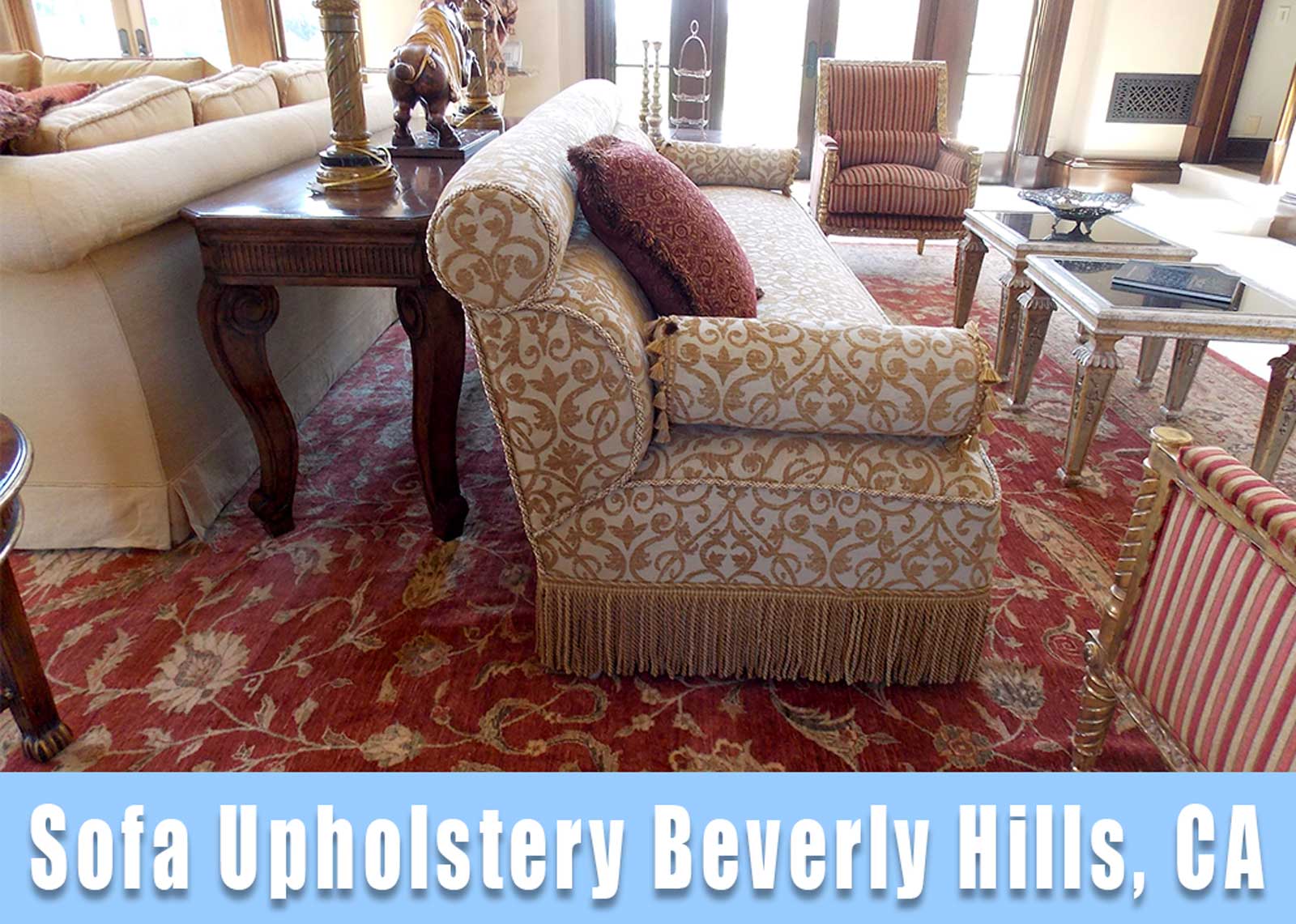 Sofa upholstery Beverly Hills California. Custom mad sofas in Beverly Hills CA.